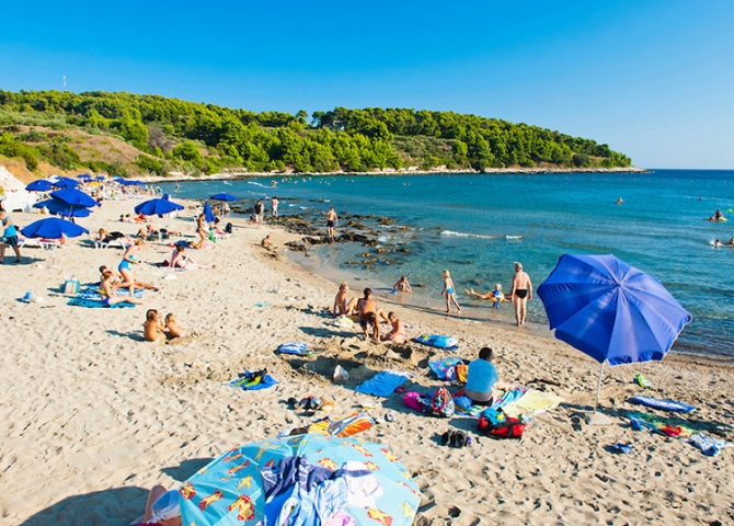 Przina Beach Vela Przina Lumbarda Korcula Island Croatia